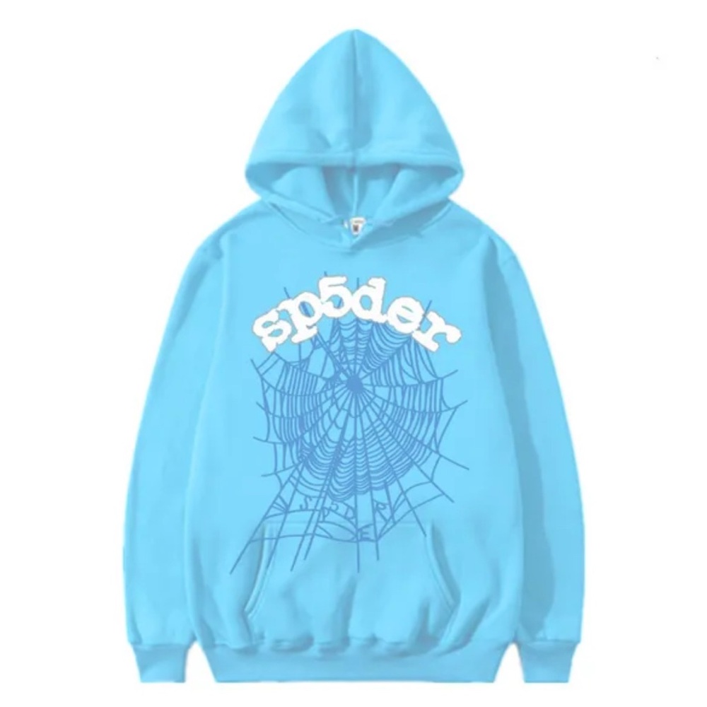 Blue Spider Graphic Hoodie